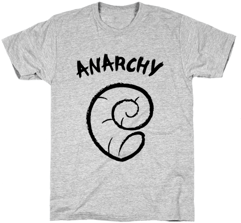 Anarchy Helix Mens T-shirt - Nacho Baby Onesie T-shirt: Funny T-shirt From Lookhuman. (484x484), Png Download