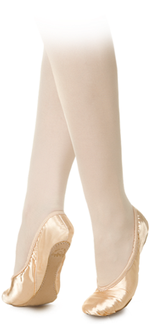 Grishko Ballet Slipper, Model 1 Full Sole Canvas - Ballet Shoe (400x480), Png Download