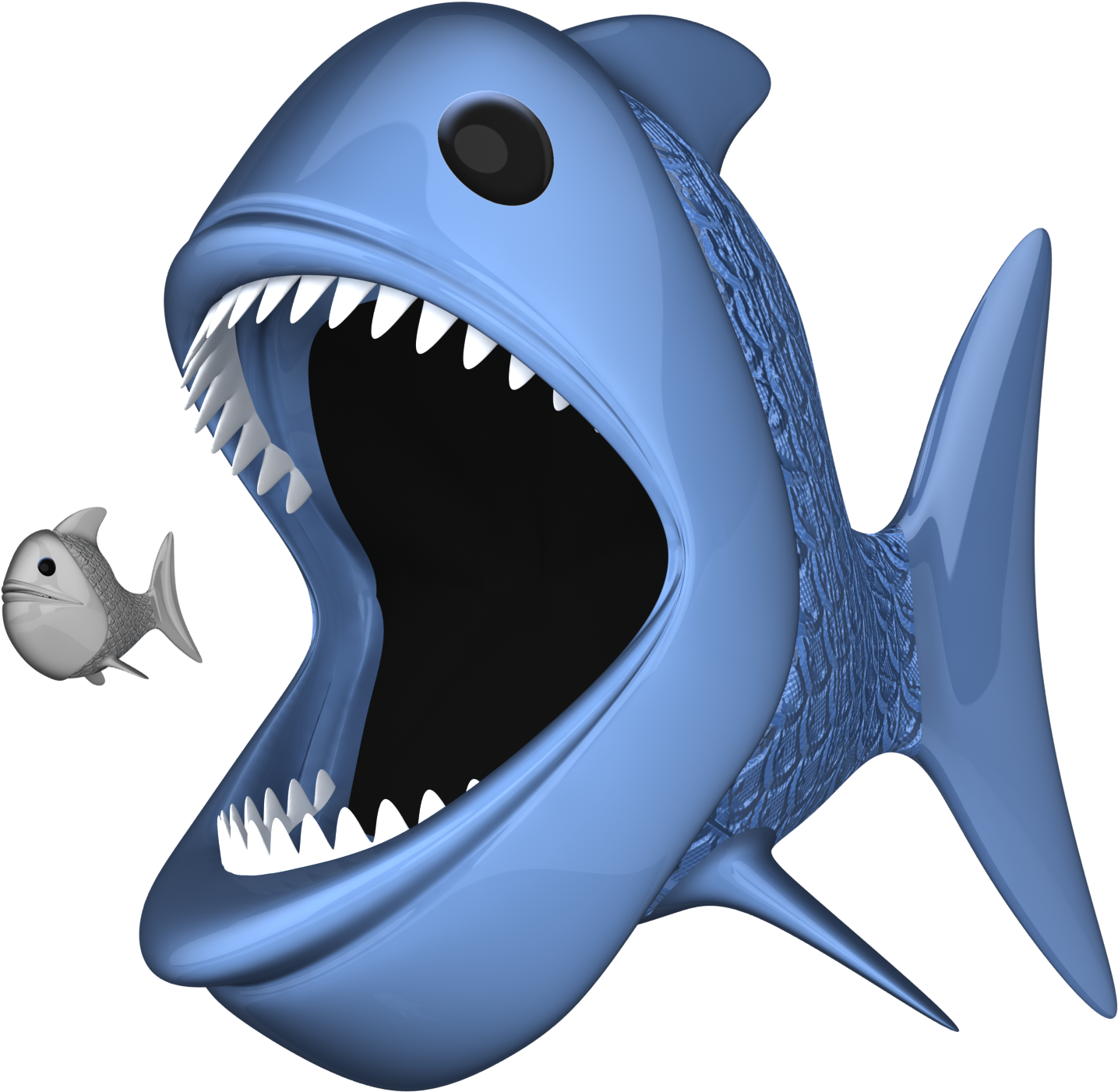 "do You Want To Be A Small Fish, Or A Big Fish" - Big Fish Eating A Small Fish Clip Art (1600x1462), Png Download