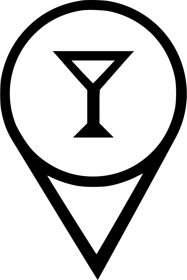 Coctail Drink Alcohol Party Point Pointer Geo Navigation - Graphene (656x980), Png Download