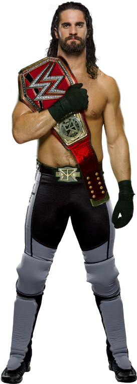 Seth Rollins With The Wwe Championship Belt 2015 Sports (351x800), Png Download