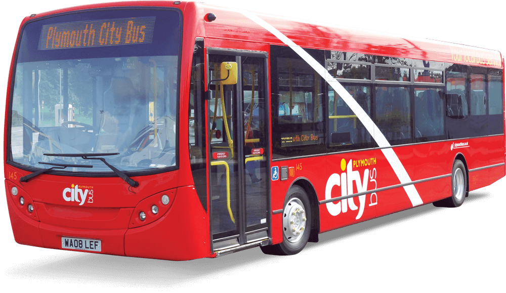 A Plymouth Citybus Bus - Airport Bus (1000x579), Png Download