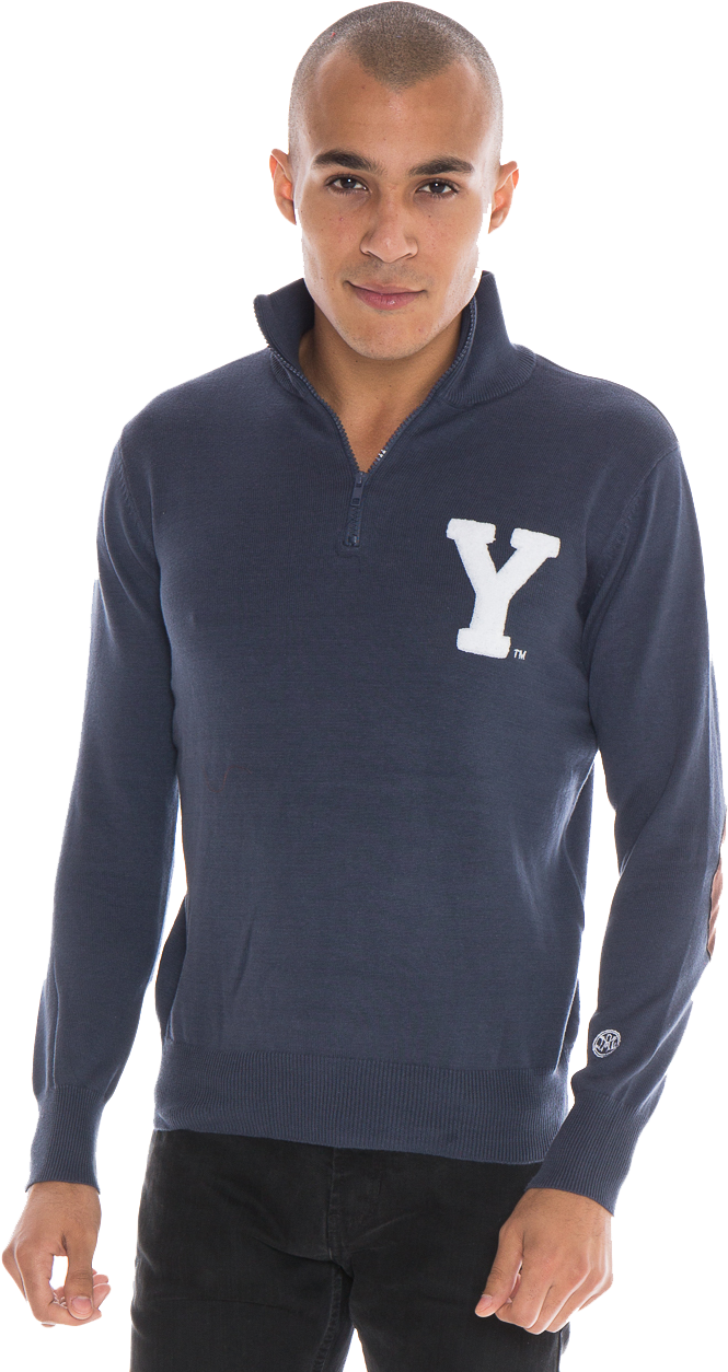 Brigham Young University Men's Quarter Zip Sweater - Sweater (853x1280), Png Download