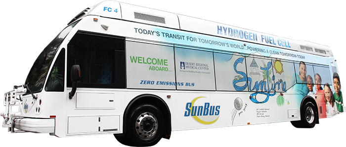 Fuel Cell Electric Bus - Bus (700x298), Png Download