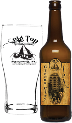 Circus City Beer - Man Utd Crest Pint Glass (297x450), Png Download