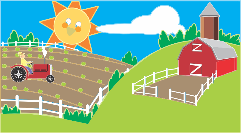 Free Clip Art Farm Animals - Farm Free Clipart (800x442), Png Download