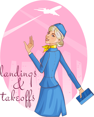Landings And Takeoffs - Flight Attendant Clipart (325x406), Png Download