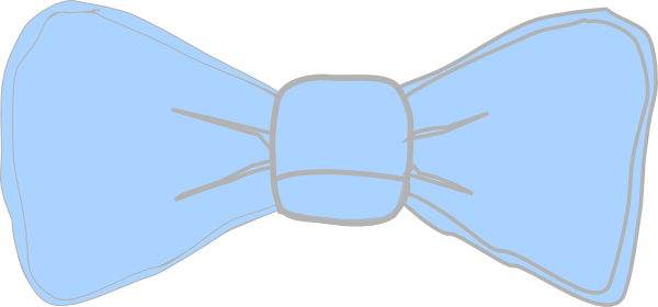 Blue Bow Tie Baby (600x280), Png Download