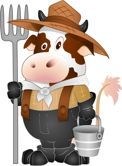 Animais Da Fazenda E Etc - Drawing (418x569), Png Download