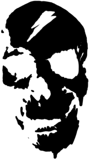 Lightning Skull Tee - Skull With Lightning (674x518), Png Download