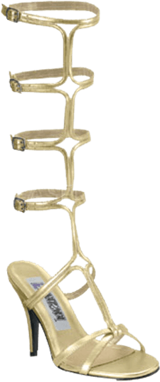 Greek Goddess High Heel Sandals - High Heel Gold Gladiator Boots (555x555), Png Download