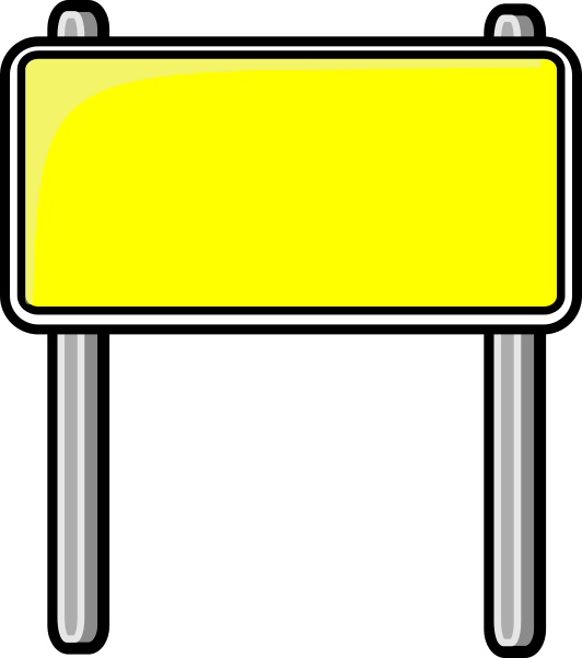 Source - - Blank Road Sign Clipart (532x601), Png Download