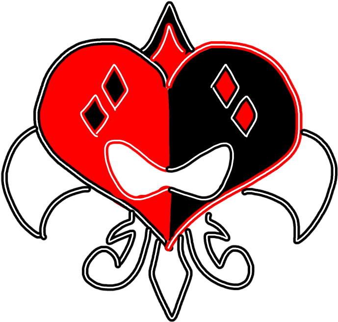 Harleyquinn Harley Quinn Classic Neon Light Red Black - Blank Pizza (720x662), Png Download