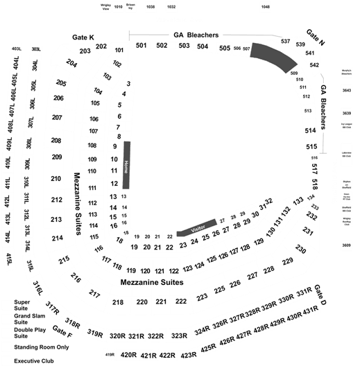 Cincinnati Reds Tickets At Wrigley Field On 05/24/2019 - Wrigley Field (525x531), Png Download