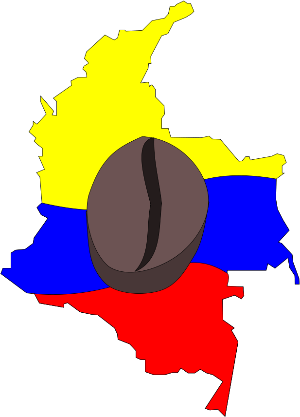 Clipart Png Related To Man Wearing Dressy Suit Tie - Colombia Flag Map (424x600), Png Download