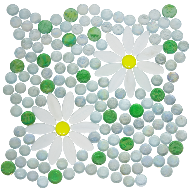 Water Lily - Glass Tile (650x645), Png Download