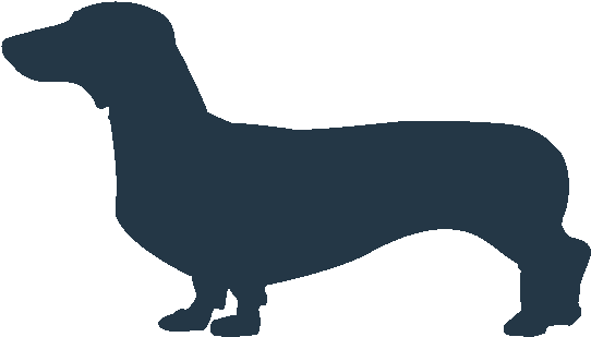 Dachshund Dog Icon (700x598), Png Download