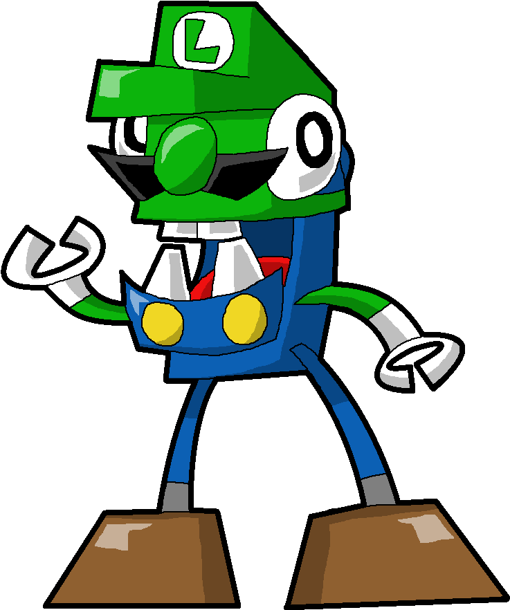 Cartoon Luigi (744x892), Png Download