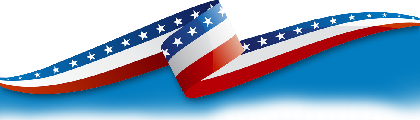State Flags - Red White And Blue Ribbon Clipart (1393x400), Png Download