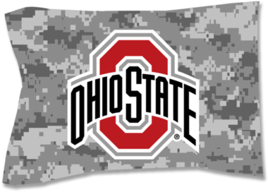 Ohio State Buckeye Camo Pillow Sham, Standard - Ohio State Buckeyes (394x394), Png Download