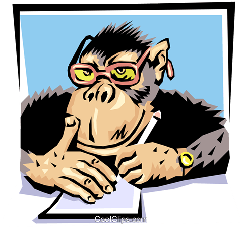 Monkey's Running The Zoo Royalty Free Vector Clip Art - Japing Ape: The Personal Memoirs Of Mr Gorilla Bananas (480x450), Png Download