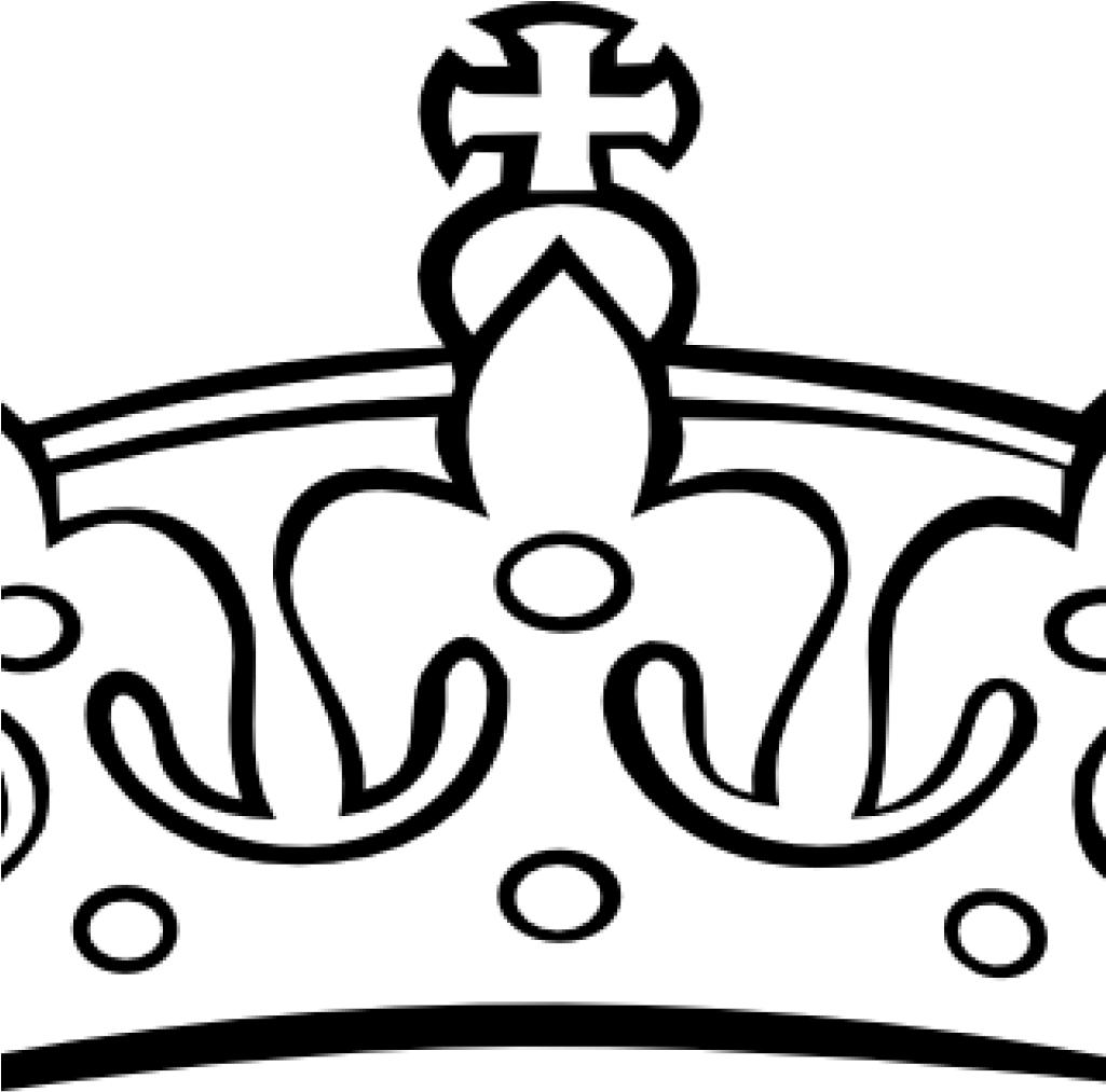 Crown Clipart Black And White Lion Clipart Hatenylo - King Crown Png White (1024x1024), Png Download