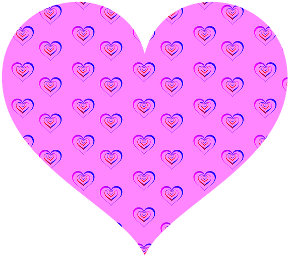 Free Image On Pixabay - Coração Rosa Com Fundo Transparente (640x583), Png Download