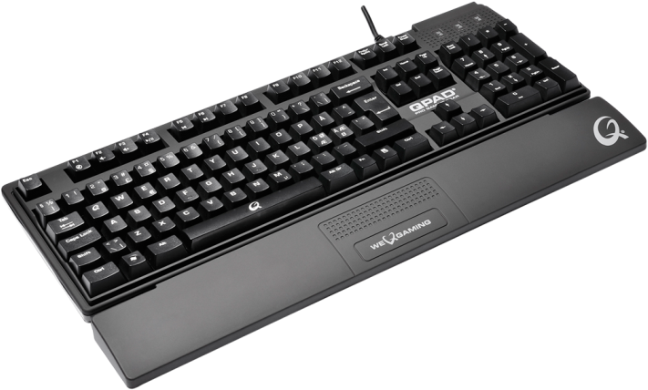 Qpad Mk-50 Overview Left Side Transparent Background - Qpad Mk-50 Pro Gaming Mechanical Keyboard (716x537), Png Download