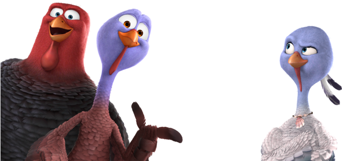 Download Png - Free Birds (2013) 11x17 Movie Poster (700x324), Png Download