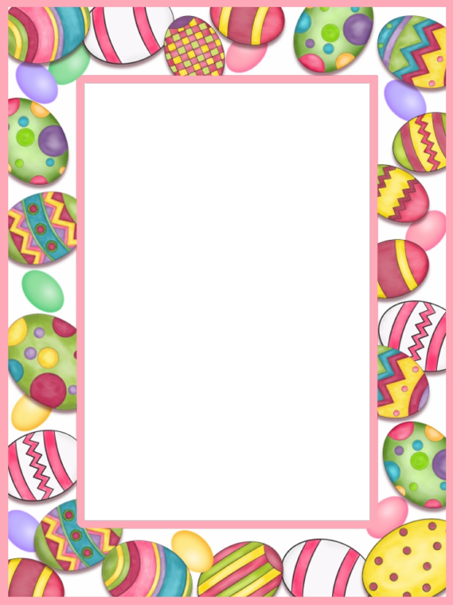 Page Borders, Borders And Frames, Borders For Paper, - Word Search Puzzles:easter And Springtime (652x870), Png Download