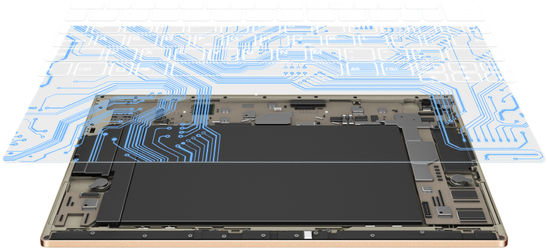 Very Early In The Yoga Book's Conception, Lenovo Engineers - Lenovo Yoga Book Inside (853x480), Png Download