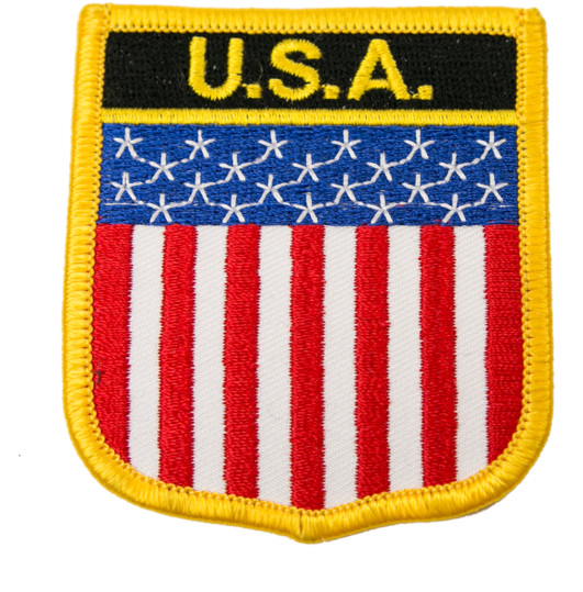 1138 Usa Flag Patch - Usa Flag Shield Patch (600x600), Png Download
