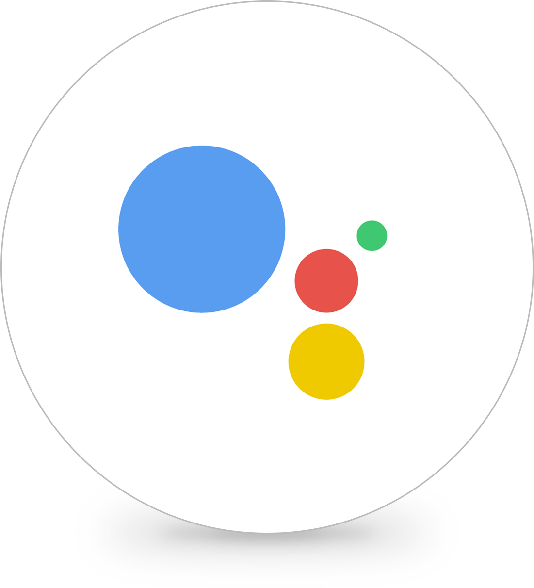 Google Assistant Logo Circle (2000x2000), Png Download