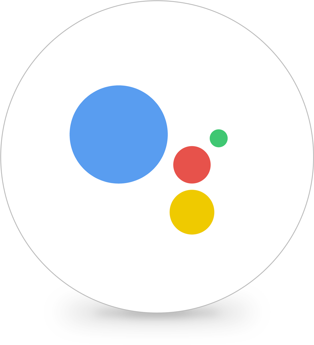 Google Assistant Logo Circle Free Transparent PNG Download PNGkey