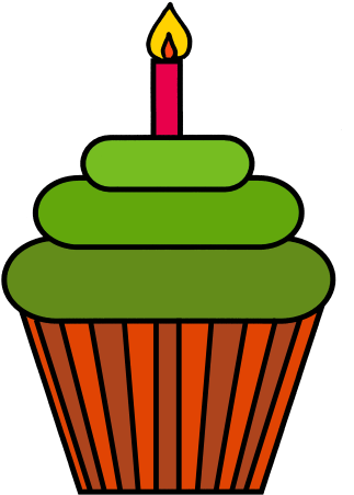 Color Cupcakes Clip Art Mrs Ks Clip Art And More - Hot Air Balloon Black And White (323x452), Png Download