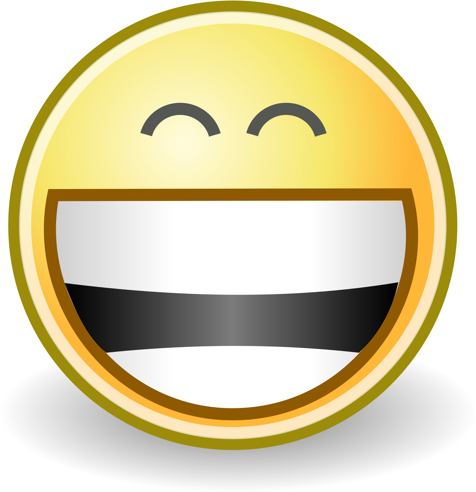 Facial Expression Clipart Smiley Emoticon Grin Face - Grin Smiley (1638x1692), Png Download