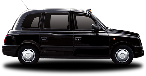 Licensed Electric Black Cab Spacious And Convenient - Black Chevy Silverado Truck (500x261), Png Download
