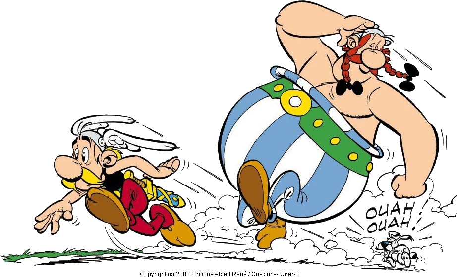 Reading Out Loud - Asterix The Gladiator, Asterix And The Banquet, Asterix (1024x768), Png Download