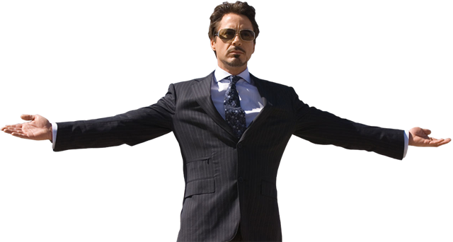 Iron Man Movie 8 - Robert Downey Jr Tony Stark (640x342), Png Download