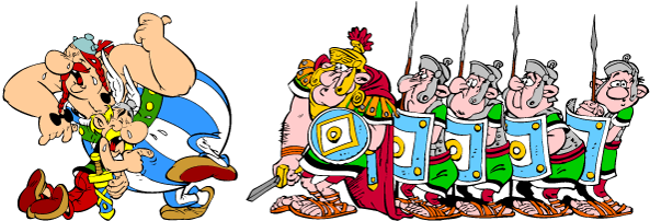Ca Will Produce A New Dlc About Caesar - Asterix And Obelix (600x205), Png Download