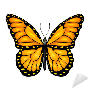 Papillon Orange Et Jaune (400x400), Png Download