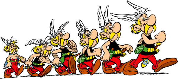 Discover The Amazing Life Of The Two Creators Of Asterix - Asterix Und Obelix Happy Birthday (600x266), Png Download