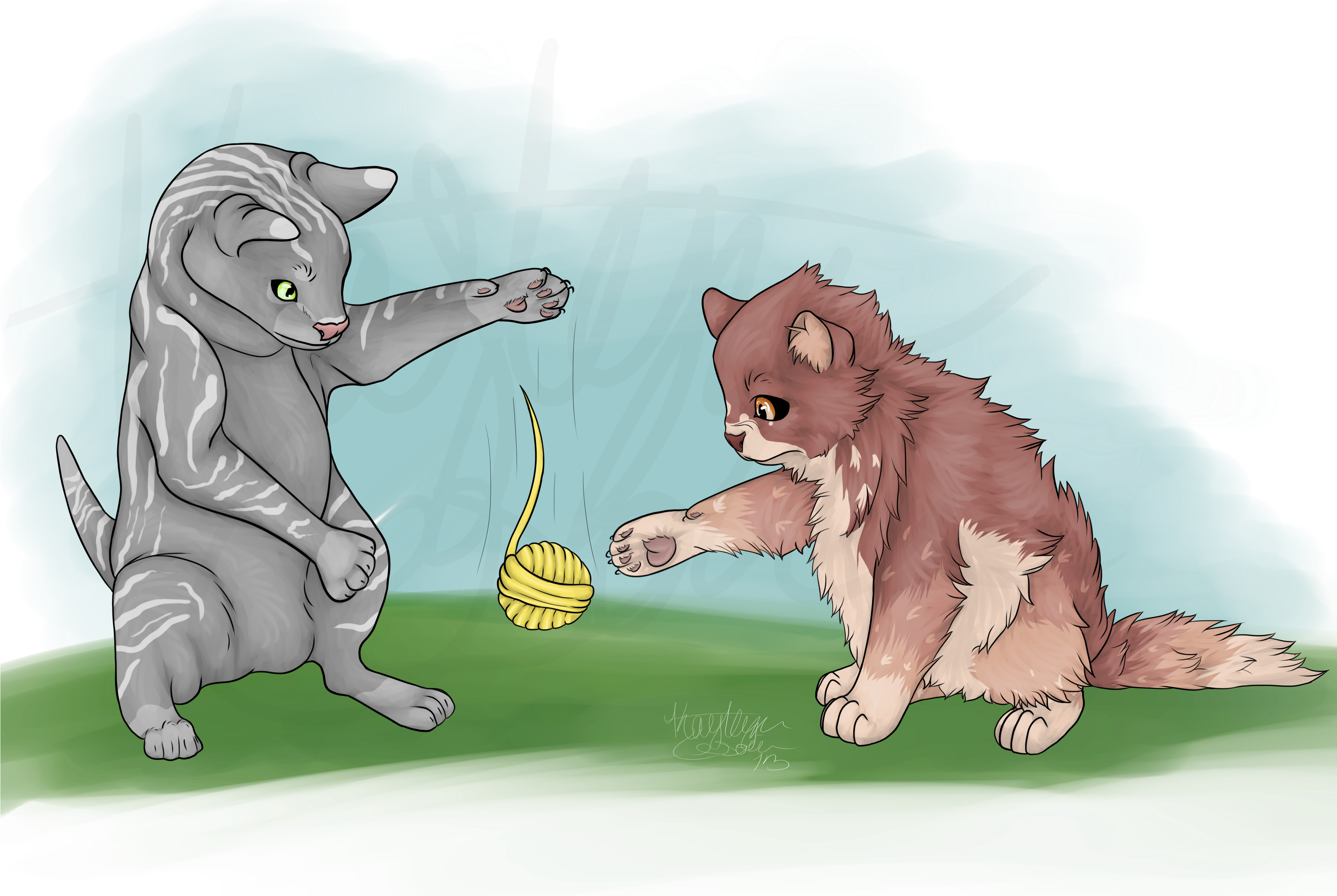 Scarlett And Asterix - Cartoon (3507x2480), Png Download