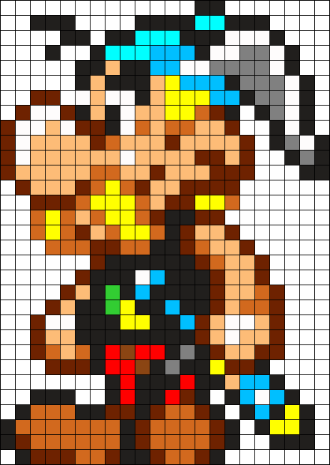 Asterix Perler Bead Pattern / Bead Sprite - Asterix Perler (463x652), Png Download