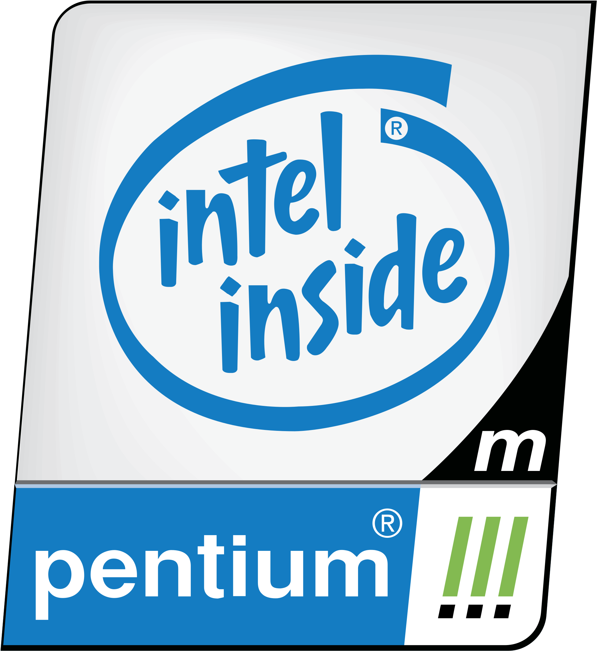 Pentium Iii Processor M Logo Png Transparent - Intel Pentium 3 M Logo (2400x2400), Png Download