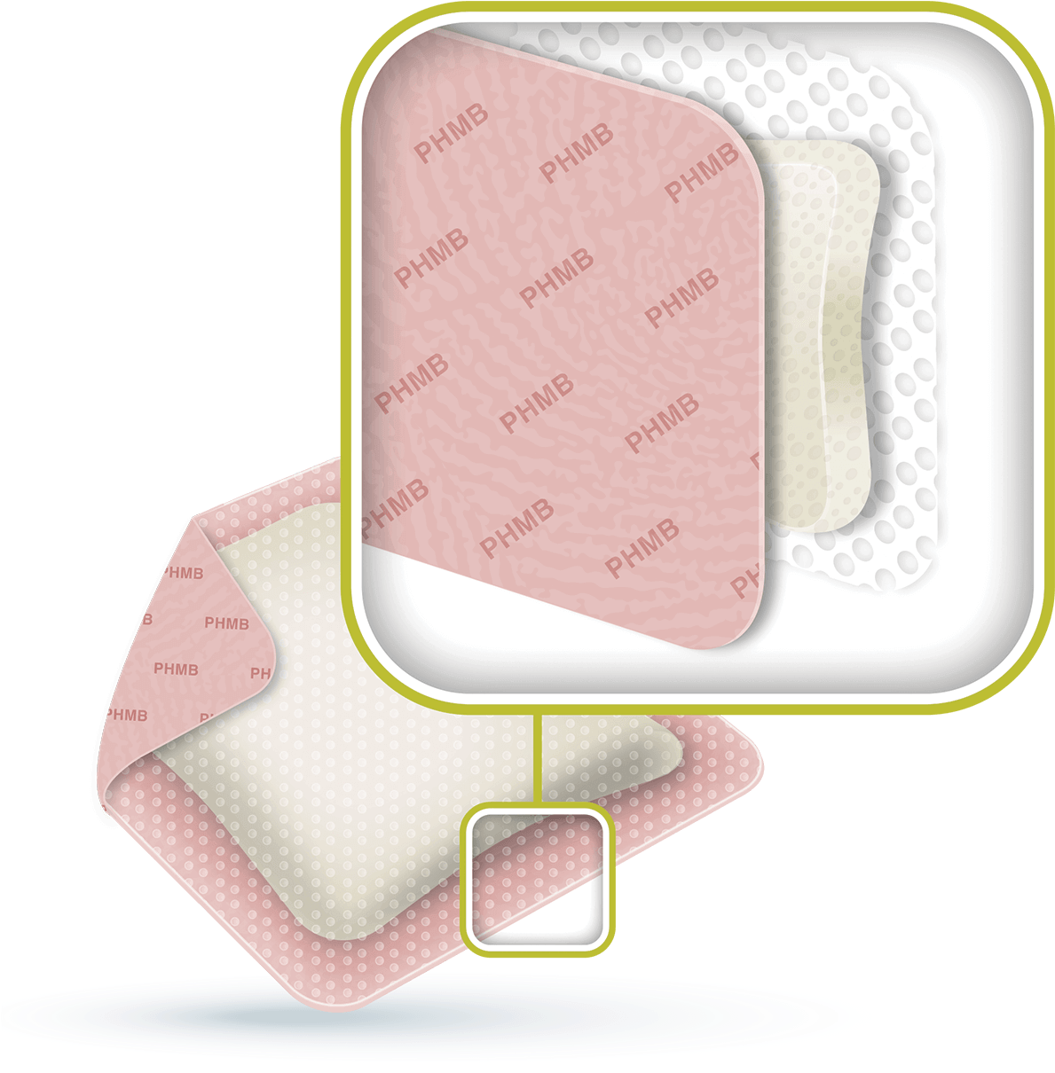 Surgical Wound - Polyhexamethylene Biguanide Dressing (1250x1250), Png Download