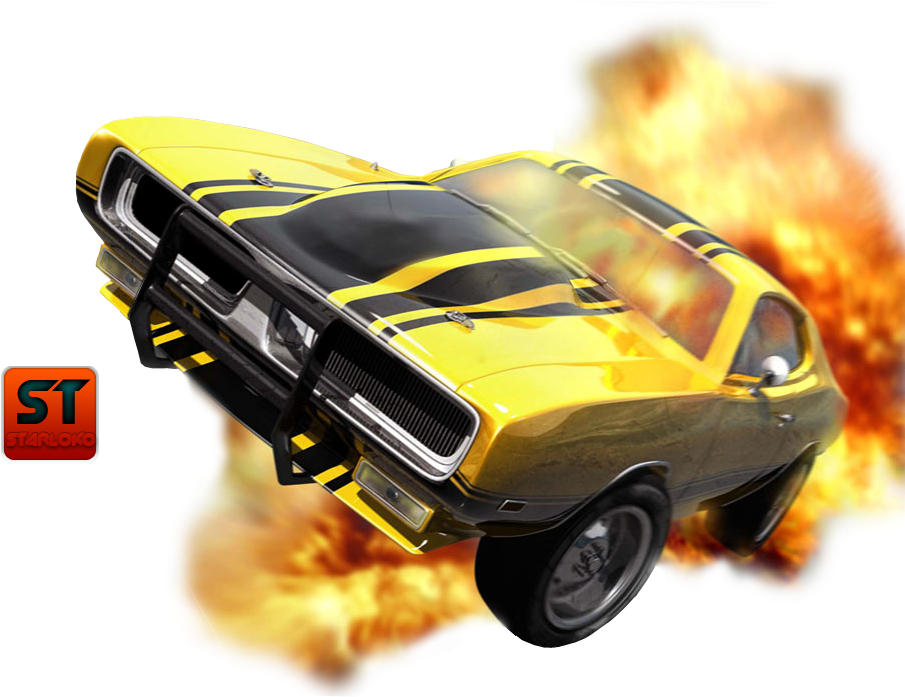 Carro Na Explosão - 31.5" Aoc Ultra Fast Freesync Gaming Monitor (1024x768), Png Download