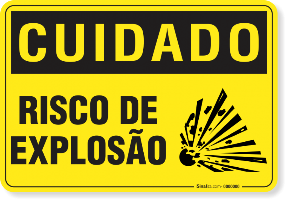 Rs Pro Explosive Sign With Pictogram Only Vinyl, 100 (1000x1000), Png Download