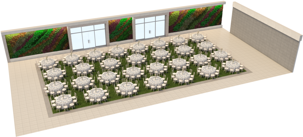Manicured Green - Garden (1024x549), Png Download