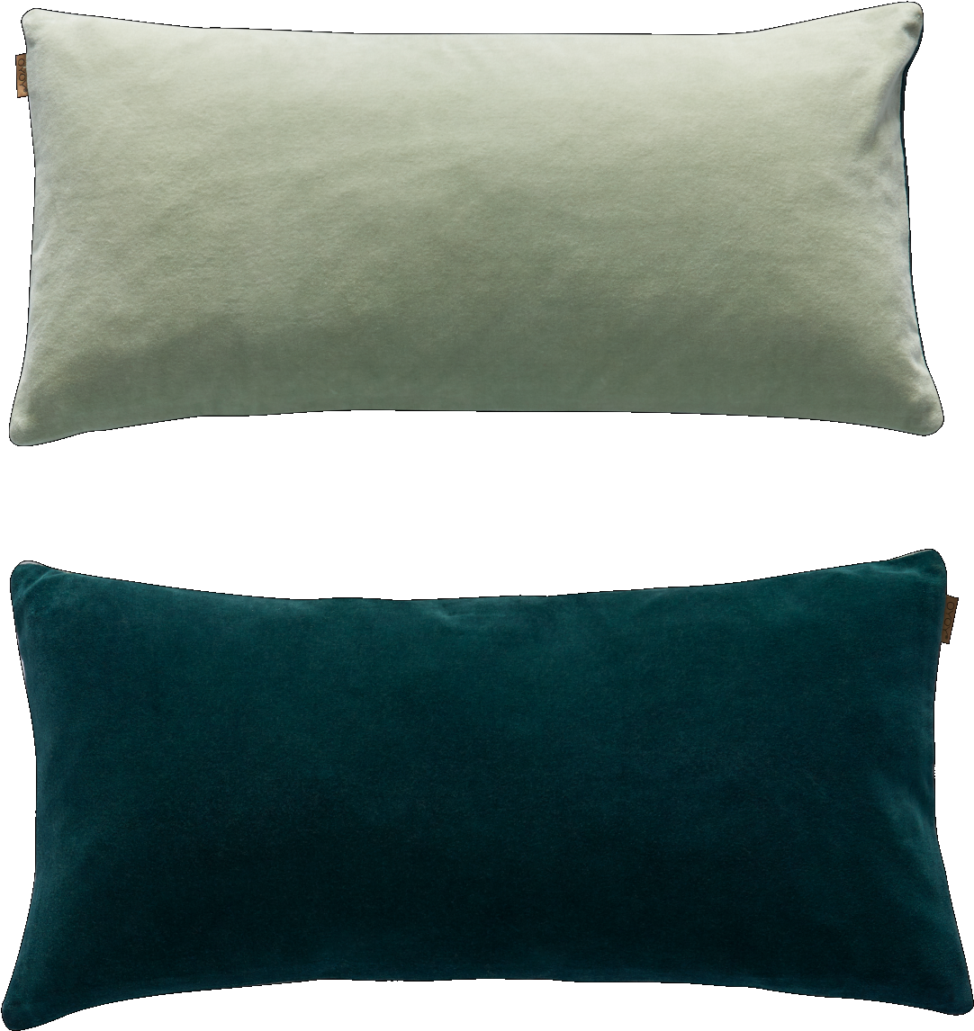 Lia Cushion In Fog Green & Trekking Green Design By - Donkergroen Kussen (1200x1271), Png Download
